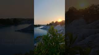 Healing Fenomena Sunset di Danau Kaolin Bangka Tengah Babel #healing #alam #sunset #bangka #danau