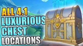 All Fontaine 4.1 Luxurious Chest Locations - Genshin impact