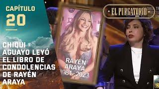 Chiqui Aguayo leyó el libro de condolencias en el funeral de Rayén Araya  El Purgatorio  Canal 13