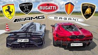 HYPERCAR DRAG RACE SHOWDOWN The Worlds Most Expensive Cars