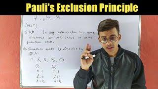 Paulis Exclusion Principle  for B.sc. students 