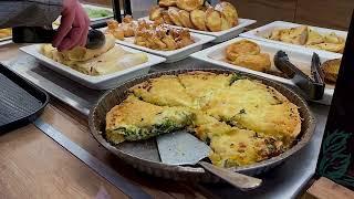 Food court in Millennium Hall. Street food in Poland. Rzeszow