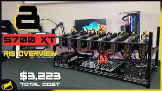 RX 5700 XT Mining Rig Build - 8 GPUs  435MH and 1300 Watts