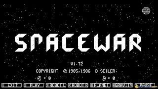 Space War gameplay PC Game 1985