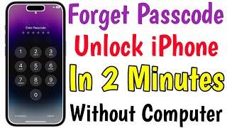 Forgot Passcode Unlock iPhone In 2 Minutes Without Computer  Reset iPhone Password Lock