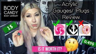 BODY CANDY ACRYLIC PLUGS REVIEW 