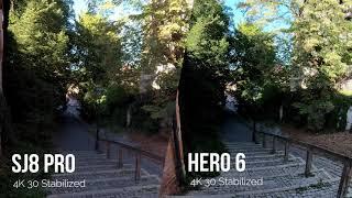 GoPro Hero 6 Vs.  SJCam SJ8 Pro - 4K 30 fps