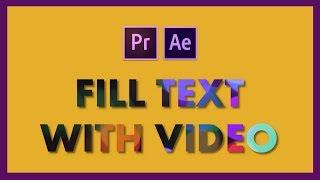 Fill Text with Video in After Effects and Save as Motion Graphics Template tutorial