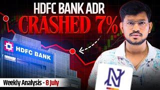 HDFC Bank ADR Crashed 7% - Market Analysis  Banknifty and Global Analysis - 08 July 2024  Trading