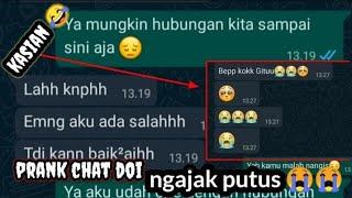 prank chat pacar minta putus sampai nangis 