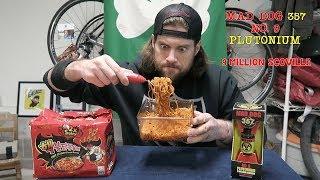 9 Million Scoville Spicy Ramen Noodle Challenge  L.A. BEAST