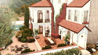 Spanish Villa  The Sims 4  no cc  stop motion