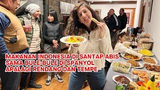 Masakan Indonesia di santap habis sama bule di Spanyol