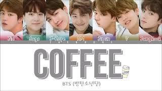 1 HOUR BTS - Coffee Color Coded Lyrics EngRomHan가사