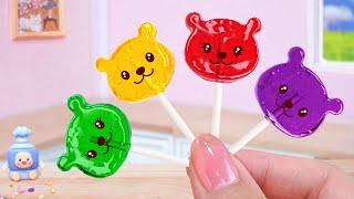 Cute Animal Lollipop Candy Making Tasty Miniature Fruit Sugar Candy Mini Cakes Recipe