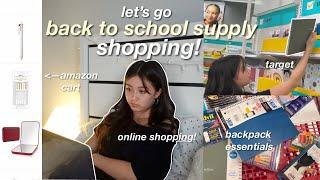 BACK TO SCHOOL SUPPLY SHOPPING + HAUL 2023 ️ target amazon & more freshman year