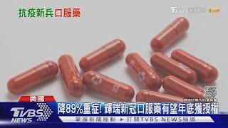 能降89%重症 輝瑞新冠口服藥有望年底獲授權｜TVBS新聞