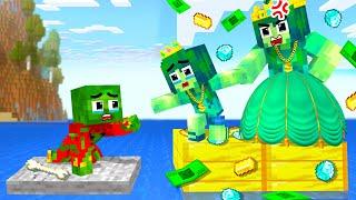 Monster School  Zombie x Squid Game PRINCESS wanna LOVE A POOR BOY  - Minecraft Animation