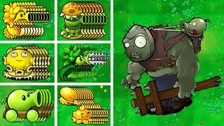 PVZ 1 Hybrid Challenge - Which Legendary Hybrid Plant Can Defeat Nut Gargantuar ? - Who Will Win?