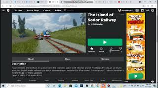 The Island of Sodor Railway has 1576 visits on Roblox