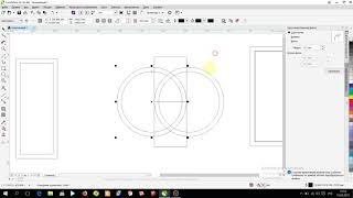 Рисуем фасады для шкафа купе в Corel Draw с рисунком КРУГ