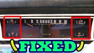 Fixing All Gauges Ammeter Temp Fuel Oil Pressure Gauge Instrument Voltage Reg. 1968 Ford F-350