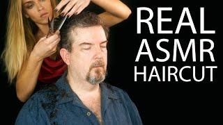 Real ASMR Haircut by Payton  Professional Hair Stylist Scalp Massage Male Hair Cut How to Sleep
