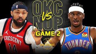 OKC Thunder vs  New Orleans Pelicans Game 2 Full Highlights  2024 WCR1  FreeDawkins