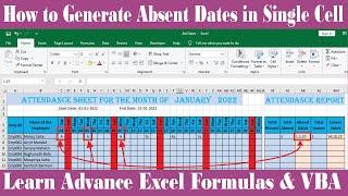 #262-How to Generate Absent Dates in a Single Cell in Excel 2022