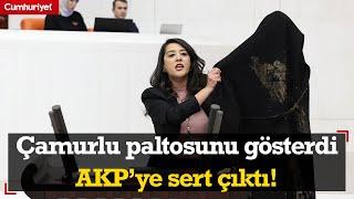 EMEPli Karacadan Mecliste AKPye zehir zemberek sözler Çamurlu paltosuyla kürsüye çıktı