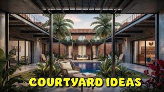 Blur the Lines Indoor Outdoor Living in a Tropical Modern Courtyard