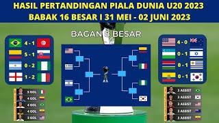 HASIL BABAK 16 BESAR PIALA DUNIA U20 2023 - GAMBIA VS URUGUAY - EKUADOR VS KOREA SELATAN