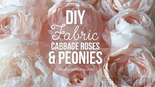 How to Make Realistic DIY Fabric Roses and Peony Flowers  The DIY Mommy