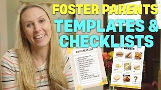 These are the Foster Parent Templates and Checklists I use all the time