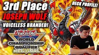 Yu-Gi-Oh Regional 3rd Place Voiceless Branded Deck Profile ft. Joseph Wolf Little Rock AR