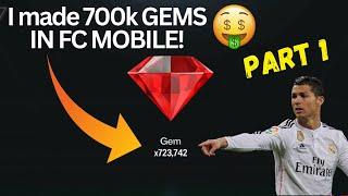 THIS IS EASIEST WAY TO GET THOUSANDS OF GEMS IN FC MOBILE GEM TRICK PART 1