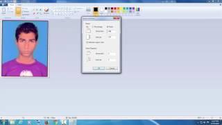 How to crop resize or change image extension using Paint