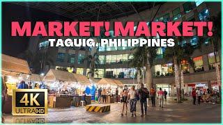 THE BIGGEST MALL IN BGC Ayala Malls Market Market Night Walking Tour Taguig Philippines 4K 