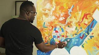 Guilherme Mampuya un artiste haut en couleurs