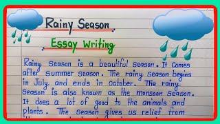 Rainy season essay in english  Essay on Rainy Season   Rainy Season essay writingRainy Season