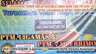 Live Oka TOMSDaenk ️ SinggihEffa Pesona Kyng  Turnamen Tenis Meja Double Ligamas_7Mei Brimob