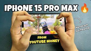 Finally I bought iPhone 15 Pro Max   BGMI HANDCAM Gameplay in iphone 15 pro max  BGMI  Pubg