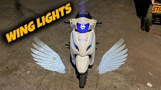 Wings Lights For All MotorcyclesCars And Scooters  Honda Activa Modified