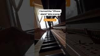 Tony Ann the Musician turn IPHONE ringtone into AMAZING ALARM song using his Piano   #shorts
