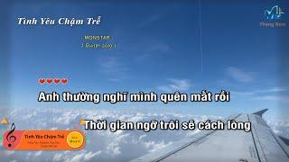 Karaoke TÌNH YÊU CHẬM TRỄ - MONSTAR Guitar Solo Beat Muối Music  Tháng Năm