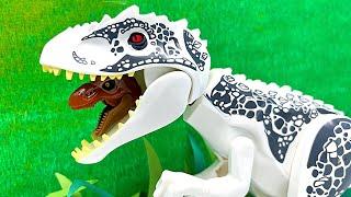 Tyrannosaurus VS Indominus Rex Dinosaur Lego Movie
