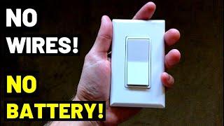 THIS LIGHT SWITCH HAS NO WIRES  BATTERY See How It Works...Smart Lighting Setup--PROS + CONS