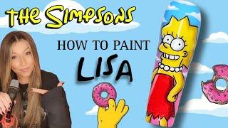  How To Paint Lisa Simpson  Step By Step Nail Art Tutorial  The Simpsons Nails Design