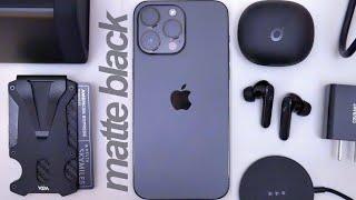 iPhone 14 Pro Accessories Matte Black Everything