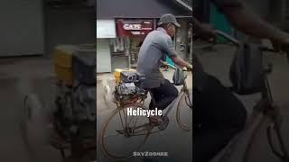 Helicycle - bicycle with propeler